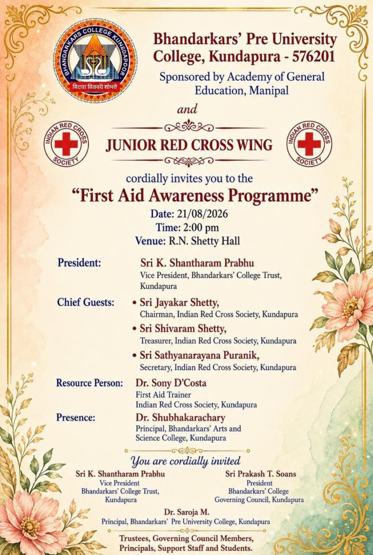 First Aid Awareness Programme